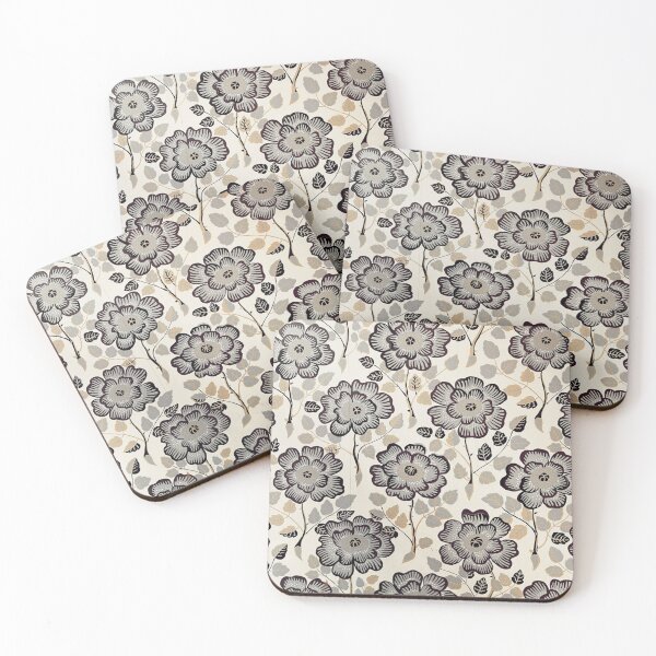 Item preview, Golden-Brown Flower Pattern designed and sold by kn-clothing.