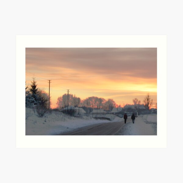 Two Farmers or Valentine in country Art Print