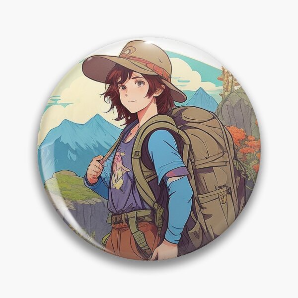 Item preview, Mystical Wanderlust: A Studio Ghibli Inspired Hiker's Journey designed and sold by 90's Misaki.