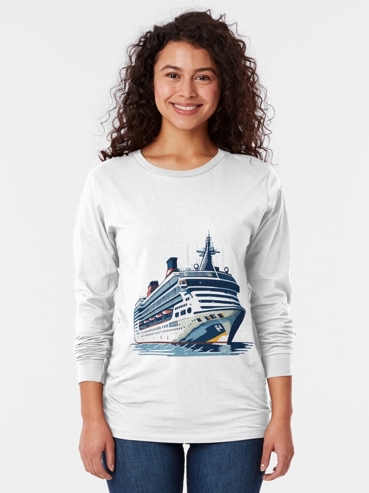Thumbnail 2 von 5, Langarmshirt, Kreuzfahrtschiff designt und verkauft von Gooddaycanvas.