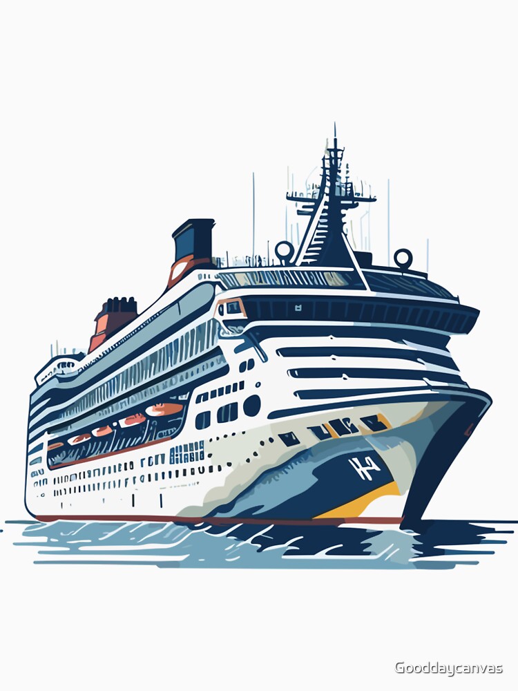 Thumbnail 5 von 5, Longshirt, Kreuzfahrtschiff designt und verkauft von Gooddaycanvas.