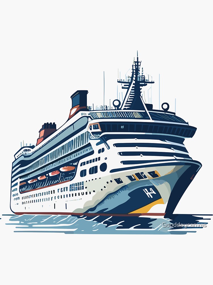 Premium Vector | Continuous line of cruise ship