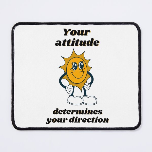 Item preview, Your Attitude Determines Your Direction" - Motivational T-Shirt, Poster, and Sticker Retro Vintage Design designed and sold by MedusaAiArt.