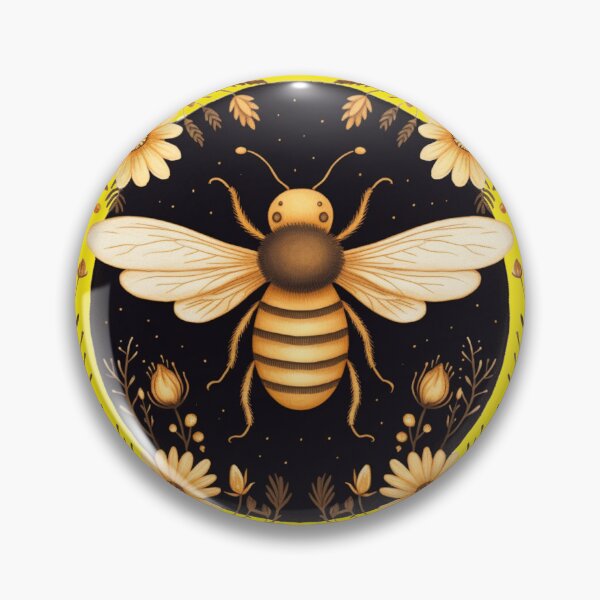 Item preview, Honey Moon - Bee and Floral Design designed and sold by geodedebit.