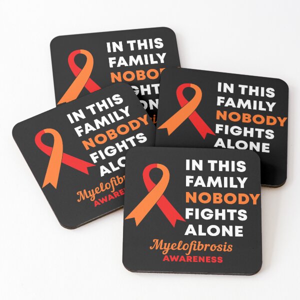 Item preview, In This Family Nobody Fights Alone Myelofibrosis Awareness designed and sold by Color-Sparkle.