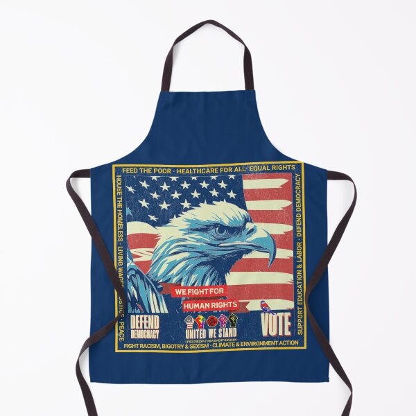 Item preview, PMD00984 Progressive Movement Designs vintage patriotic American flag Bald Eagle design shows you support democracy progressive goals for Progressives Democrats Independents designed and sold by ProgressiveLeft.