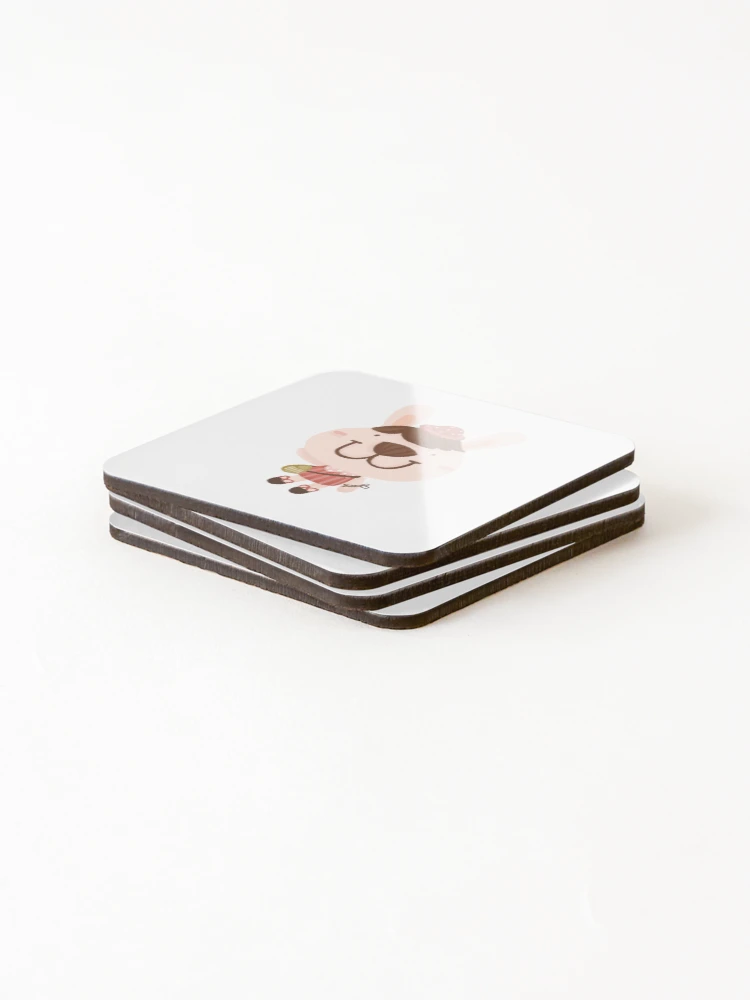 Thumbnail 4 of 5, Coasters (Set of 4), PingPing Rabbit designed and sold by Kni2BeDesign.