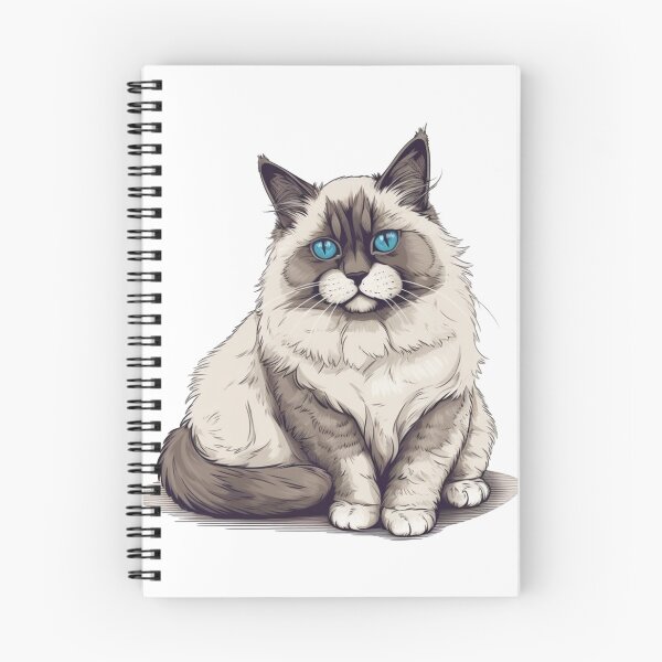 Item preview, Designs: Soft & Silky Ragdoll Cat Tee with Playful Kitty designed and sold by DooodleGod.