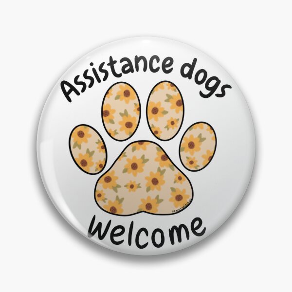 Item preview, Assistance Dogs Welcome PawPrint designed and sold by mrixondraws.
