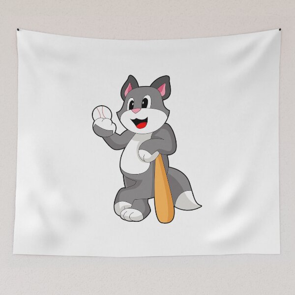 Item preview, Cat Baseball Baseball bat designed and sold by Snabdesign84.