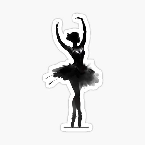 Item preview, Beautiful Ballet Dancer on Pointe, Cute Cartoon Ballerina designed and sold by DudasAmiles.