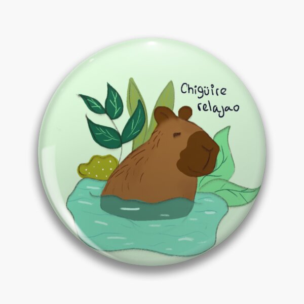 Item preview, Capybara relaxed sticker designed and sold by piart7.