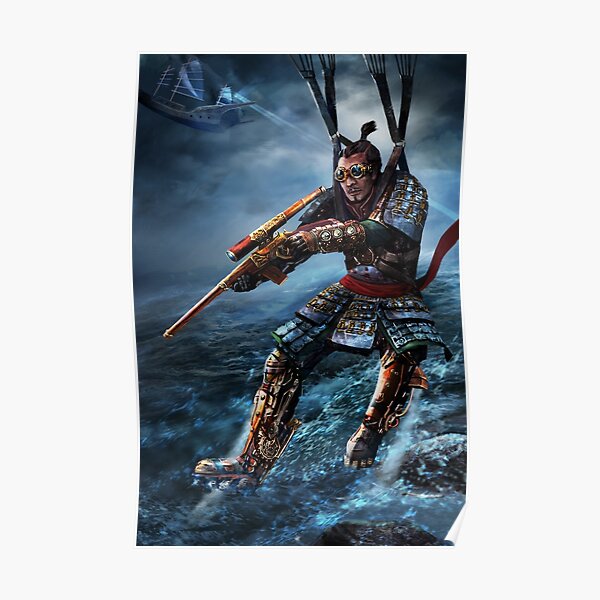 Steampunk Samurai Poster