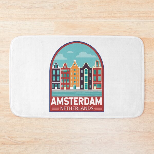 Item preview, Amsterdam Netherlands Travel Art Emblem designed and sold by KrisSidDesigns.