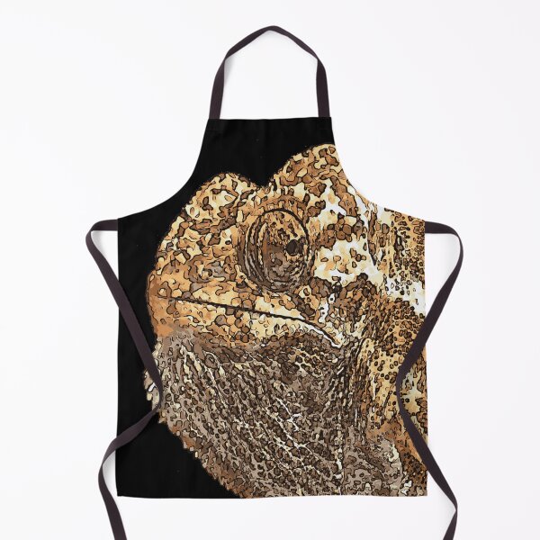 Item preview, Cartoon Style Chameleon Black Outline Art designed and sold by taiche.