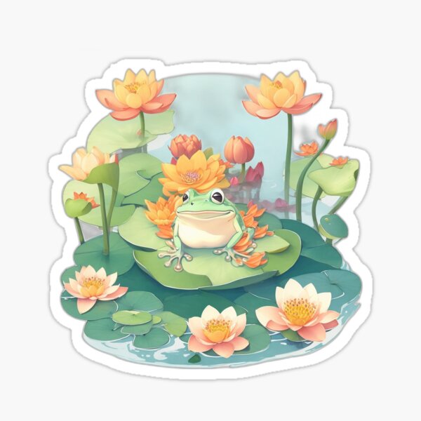 Frog And Lotus Merch & Gifts for Sale