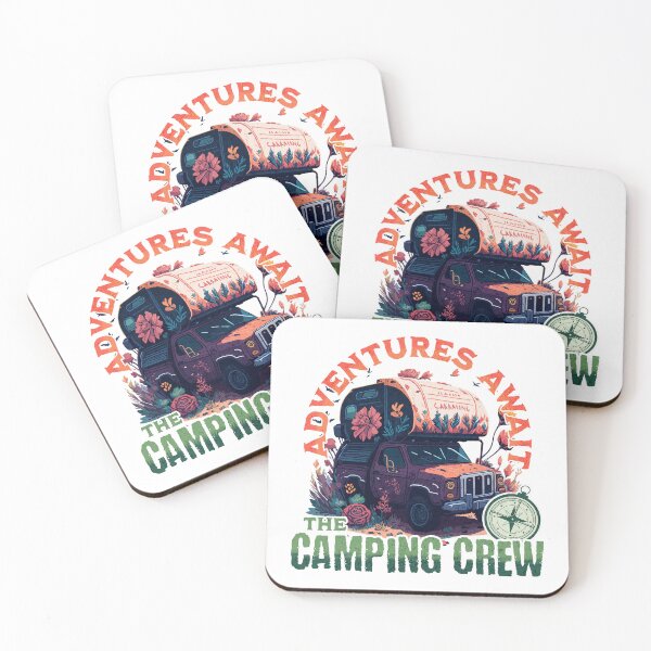 Item preview, Adventures Await The Camping Crew designed and sold by ThiagoSDantas.