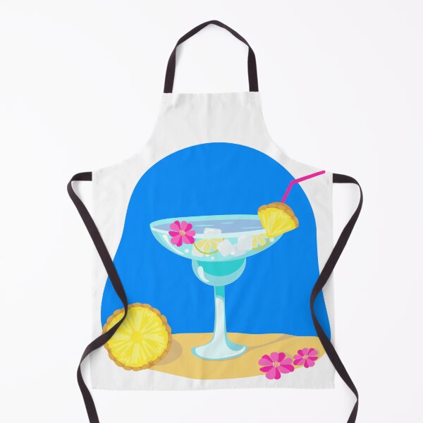 Item preview, tropical cocktail with pineapple. Fruits, sweets. Vector illustration for printing on clothes, t-shirts, shoppers, mugs, postcards, promotional products designed and sold by viktoriaart0303.