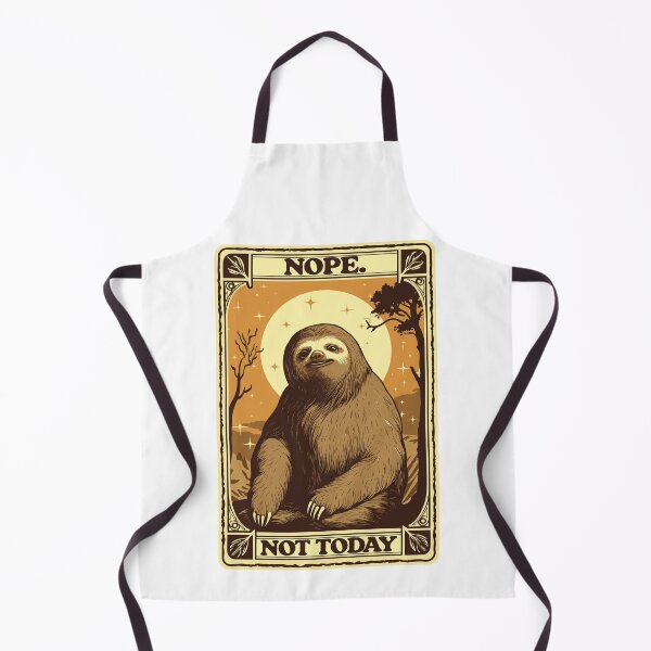 Item preview, Not Today Sloth - Cute Retro Style Design designed and sold by AestheticNow.