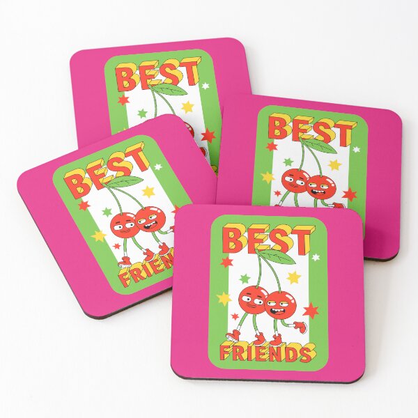 Item preview, Best Friends Cherries of Positivity Cartoon Pop Art designed and sold by cult24.