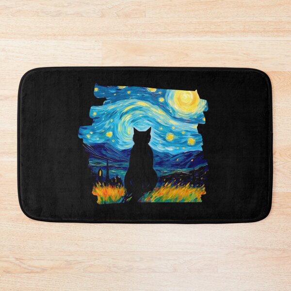 Item preview, Van gogh Style Black Cat  designed and sold by Vangoholic.