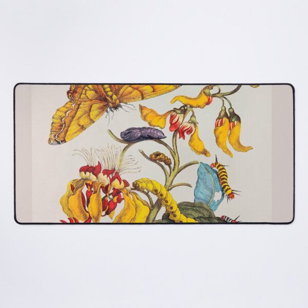 Item preview, Antique scientific illustration of metamorphosis. Yellow designed and sold by scientiafemina.