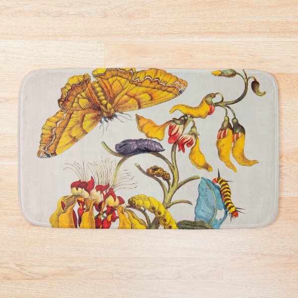 Item preview, Antique scientific illustration of metamorphosis. Yellow designed and sold by scientiafemina.