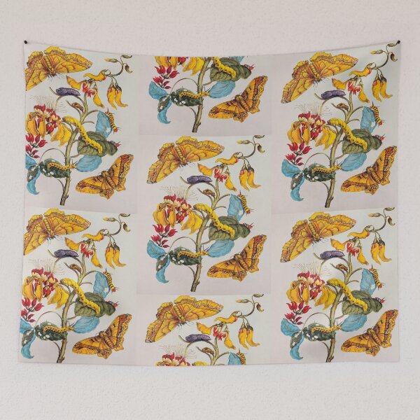 Item preview, Antique scientific illustration of metamorphosis. Yellow designed and sold by scientiafemina.