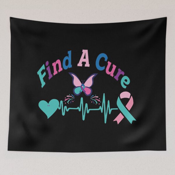 Item preview, Find A Cure Thyroid Cancer Sticker, Cancer Awareness, by DAM Creative, designed and sold by DAM Creative ⭐⭐⭐⭐⭐.