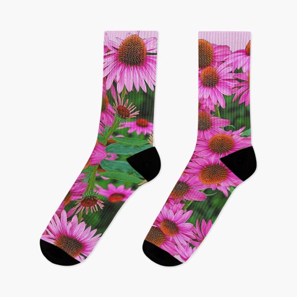 Item preview, PINK ECHINAECIA CONE FLOWERS GARDEN ART designed and sold by sharlesart.