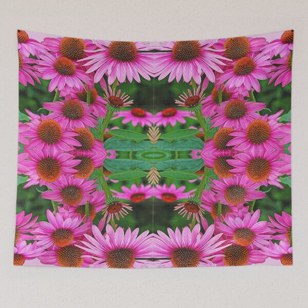 Item preview, PINK ECHINAECIA CONE FLOWERS GARDEN ART designed and sold by sharlesart.