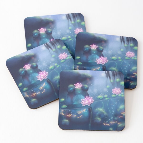 Item preview, Froggie among the waterlilies designed and sold by IcyArtShop.