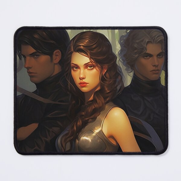 Item preview, Xaden, Violet, and Dain Fourth Wing by Rebecca Yarro book fan art designed and sold by faewildlingart.