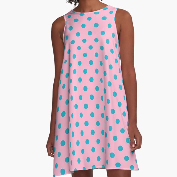 Item preview, Retro Pink and Blue Polka Dot Pattern designed and sold by tonymagnerart.