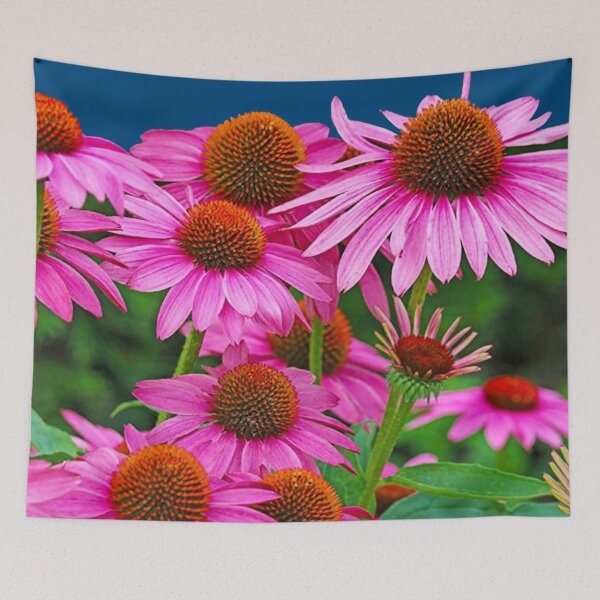 Item preview, PINK GARDEN CONE FLOWERS PATTERN ART designed and sold by sharlesart.