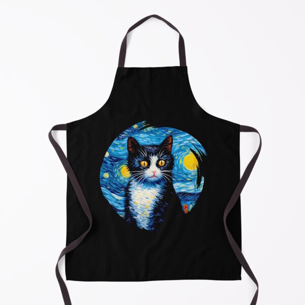 Item preview, Van gogh Style Black Cat designed and sold by Vangoholic.