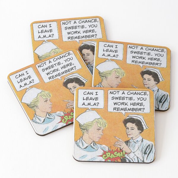 Item preview, Can I Leave A.M.A.? Nurse Humor designed and sold by SSustainable.