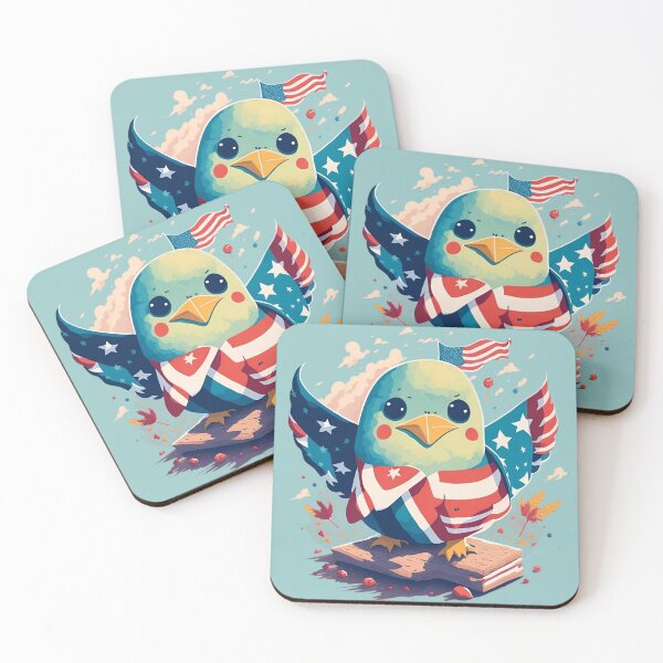 Item preview, Cute bird with US flag designed and sold by Dr-Kane.