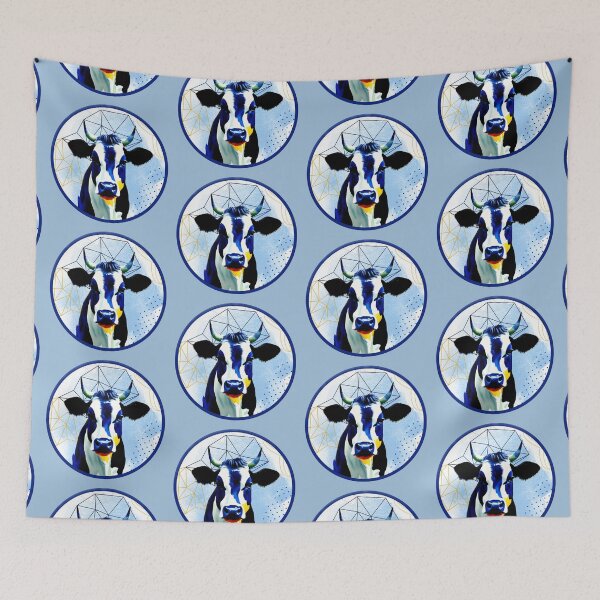 Aperçu de l'œuvre Arty Moo en bleu créée et vendue par OByD.