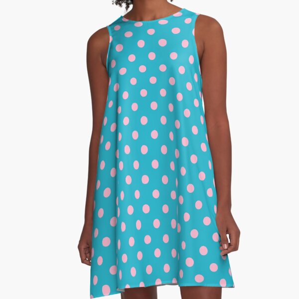 Item preview, Retro Pink and Blue Polka Dot Pattern designed and sold by tonymagnerart.