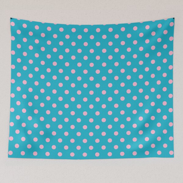 Item preview, Retro Pink and Blue Polka Dot Pattern designed and sold by tonymagnerart.