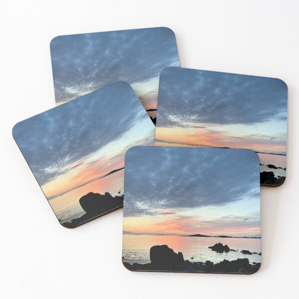Item preview, Ocean 0.8 - sunset over the Isles of Scilly art print: a pastel-tone masterpiece  designed and sold by Oh Halo Berry.