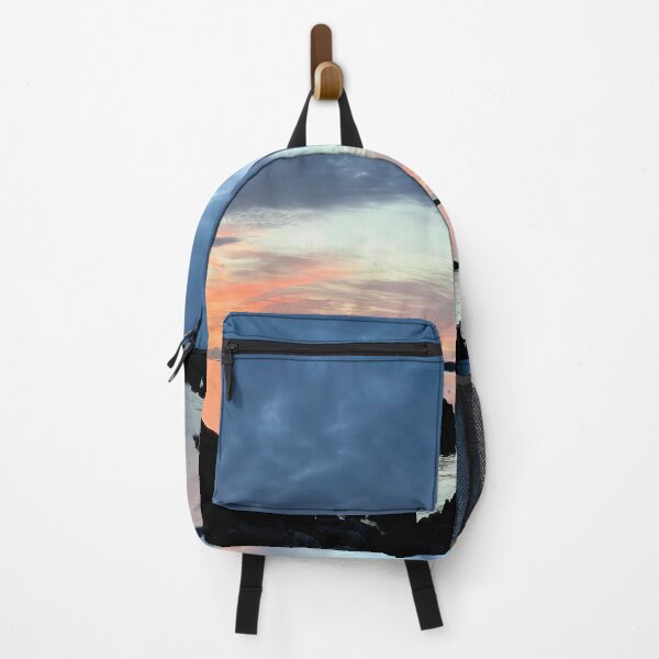 Item preview, Ocean 0.8 - sunset over the Isles of Scilly art print: a pastel-tone masterpiece designed and sold by Oh Halo Berry.