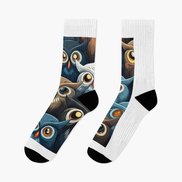 Item preview, Big eyes owl pattern  designed and sold by SmileshareShop.