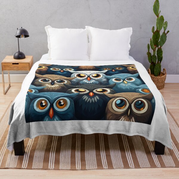 Item preview, Big eyes owl pattern designed and sold by SmileshareShop.