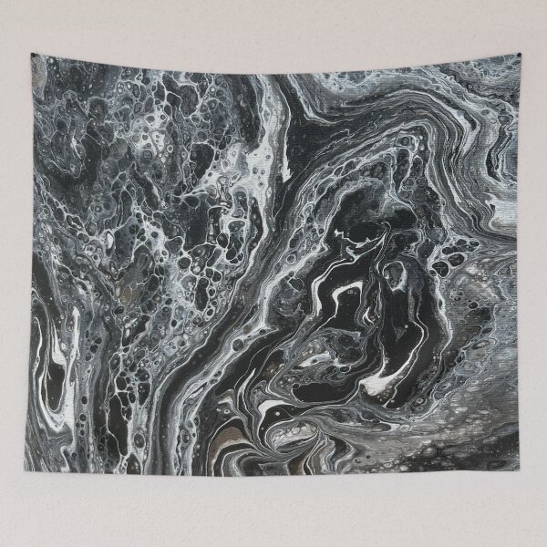 Item preview, BLACK AND WHITE POUR designed and sold by BridgetBresser.