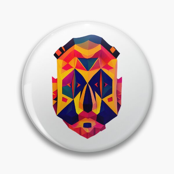 Item preview, Yellow Maori Face designed and sold by PolygonXYZ.