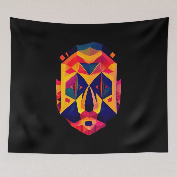 Item preview, Yellow Maori Face designed and sold by PolygonXYZ.