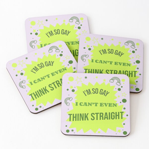 Item preview, I'm So Gay, I Can't Even Think Straight Funny designed and sold by Harmonick-Tees.