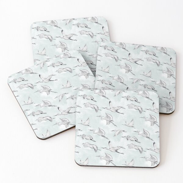 Item preview, Grey crane migration - mint designed and sold by Milatoo.